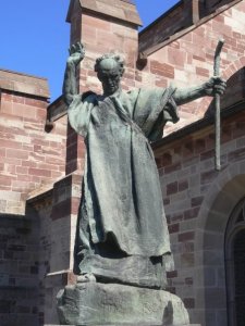 St Columbanus Statue in Luxeuil France 2